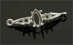 Marquise Accented Pre-notched Bracelet Link