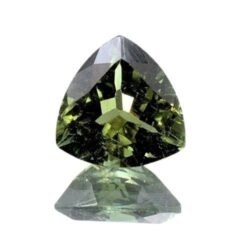 Golden Green Tourmaline Trillion