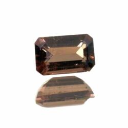 Taupe Brown Tourmaline Emerald Cut