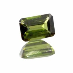 Green Tourmaline Emerald Cut