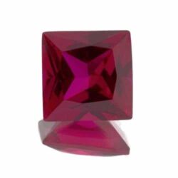Lab Created Ruby Princess Cuts