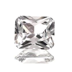 Lab Created White Sapphire Emerald Cuts