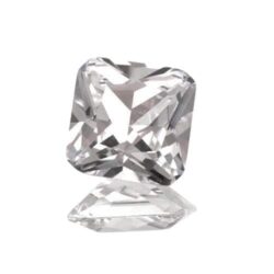 Lab Created White Sapphire Octagon Princess Cut