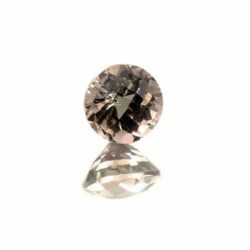 Gray Pink Tourmaline Round Checker Top