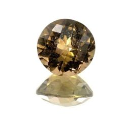 Green Orange Tourmaline Checker Top Round
