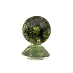 Green Tourmaline Round Checker Top 1.33ct