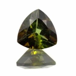 Olive Green Tourmaline Trillion