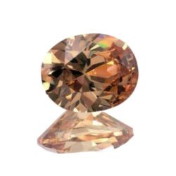 Champagne Cubic Zirconia Ovals