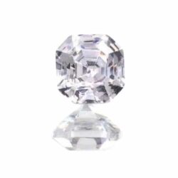 White Cubic Zirconia Asscher Cut