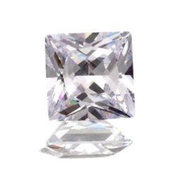 White Cubic Zirconia Princess Cuts