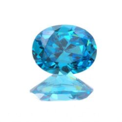 Aqua Blue Cubic Zirconia Ovals