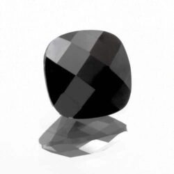 Black Cubic Zirconia Cushion Cut