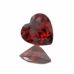 Garnet Cubic Zirconia Hearts