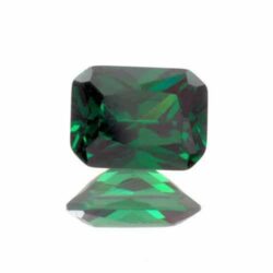 Green Cubic Zirconia Emerald Cuts