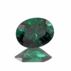 Green Cubic Zirconia Ovals