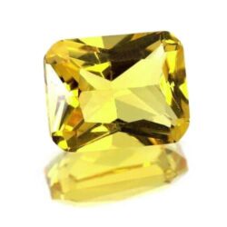 Lab Created Citrine Emerald Cuts