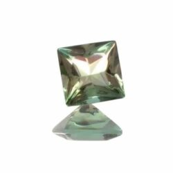 Lab Created Green Quartz Princess Cuts
