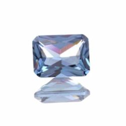 Lab Created Medium Blue Spinel Emerald Cuts