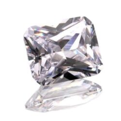 White Cubic Zirconia Emerald Cuts