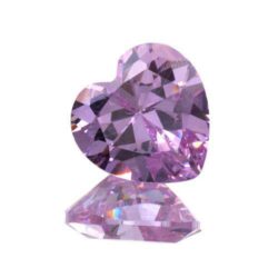 Lavender Cubic Zirconia Hearts