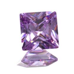 Lavender Cubic Zirconia Princess Cuts