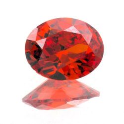 Orange Cubic Zirconia Ovals