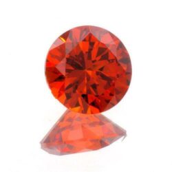 Orange Cubic Zirconia Rounds