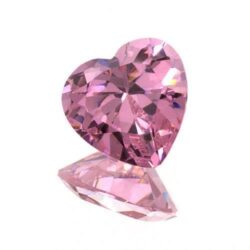 Pink Cubic Zirconia Hearts