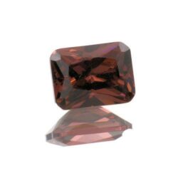 Rhodolite Cubic Zirconia Emerald Cuts