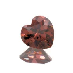 Rhodolite Cubic Zirconia Hearts