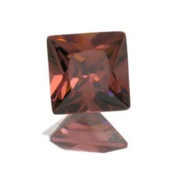 Rhodolite Cubic Zirconia Princess Cuts
