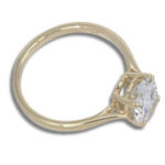 Lab Created Diamond 1.88ct Oval Solitaire Ring