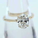 Lab Created Diamond 1.88ct Oval Solitaire Ring