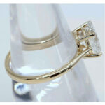 Lab Created Diamond 1.88ct Oval Solitaire Ring