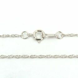 14kt White Gold Rope Chain
