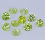 Apple Green Cubic Zirconia 6mm Round Pack of 10 Clearance