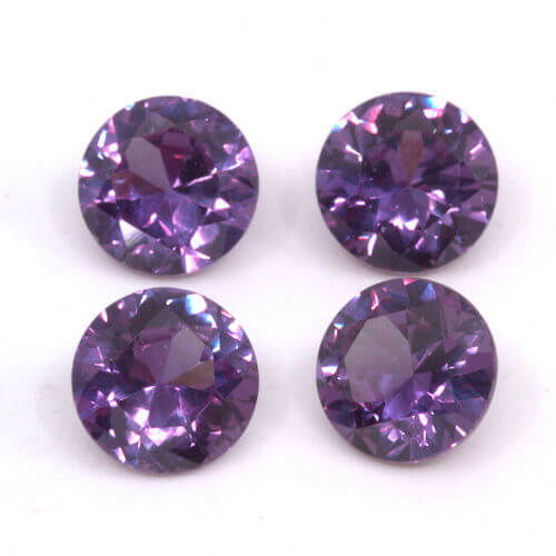 Alexandrite Lab Sapphire 9mm Rounds - Clearance