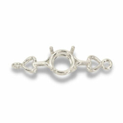 Round Heart Design Pre-notched Bracelet Link