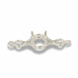 Round X and O Design Bracelet Link