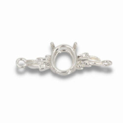 Oval Leaf Design Pre-notched Bracelet Link