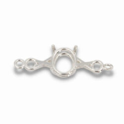 Oval X and O Design Pre-notched Bracelet Link