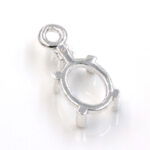 Oval Low Profile Accented Pre-notched Dangle Mounting