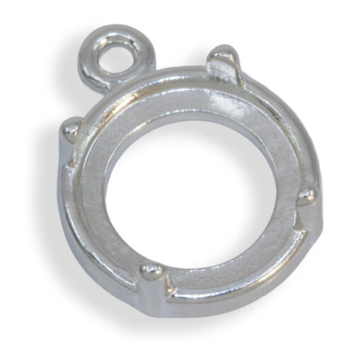 Round Cabochon Raised Edge Dangle Mounting