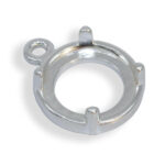 Round Cabochon Raised Edge Dangle Mounting