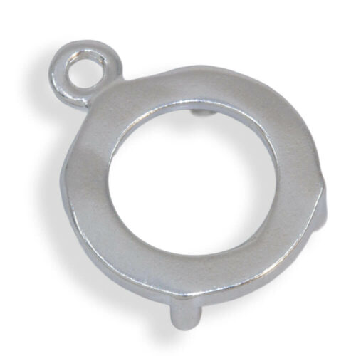 Round Cabochon Raised Edge Dangle Mounting