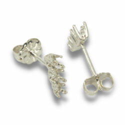 Round Graduated Pre-notched Earring Mountings