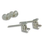 Pear Earring Stud Pre-notched Earring Mountings