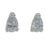 Lab Created Diamond Pear Earring Studs