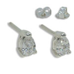 Lab Created Diamond Pear Earring Studs