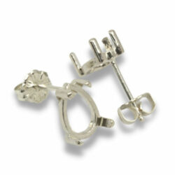 Pear Cabochon Earring Mountings